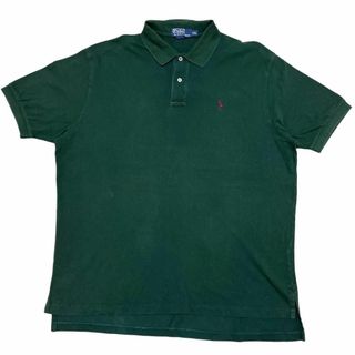 ポロラルフローレン(POLO RALPH LAUREN)のポロラルフローレン 半袖ポロシャツ 無地 グリーン ポニー刺繍 夏物古着h96(ポロシャツ)