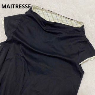 MAITRESSE メトリーゼ　半袖カットソー　半袖Tシャツ　ヤマダヤ　黒(Tシャツ(半袖/袖なし))