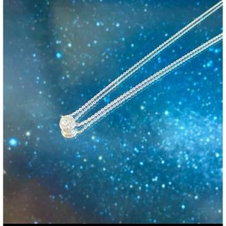 スタージュエリー(STAR JEWELRY)のstar jewelry 　計0.2ctダイヤ　18WG  パワーオンザムーン(ネックレス)