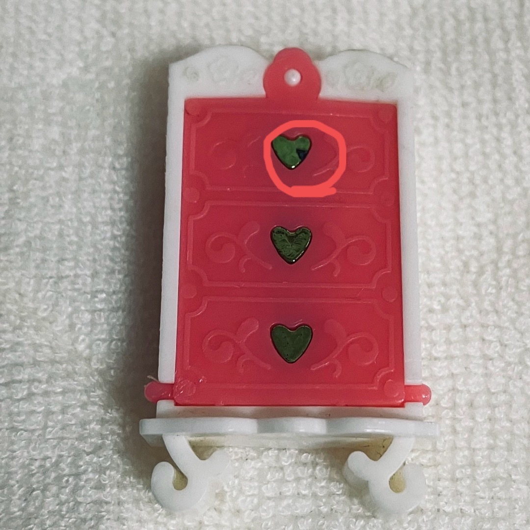グリコ - グリコのおまけ① 昭和レトロ ピンクの家具セットの グリコ - グリコのおまけ① 昭和レトロ ピンクの家具セットの