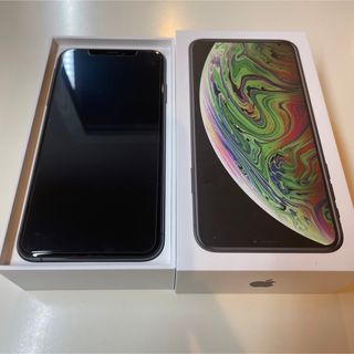 アップル(Apple)のiPhoneXS MAX 64GB スペースグレー　SIMフリー　海外モデル(スマートフォン本体)