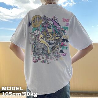 ハードロックカフェ プリントTシャツ ニューオリンズ ホワイト 白 L 9385(Tシャツ/カットソー(半袖/袖なし))