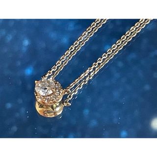 スタージュエリー(STAR JEWELRY)のstar jewelry  計0.2ctダイヤ   18YG　パワーオンザムーン(ネックレス)