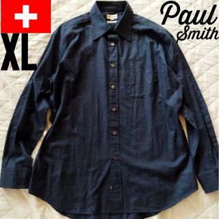 ポールスミス(Paul Smith)の【希少】ポールスミス スイスインポート生地使用 コットン100% 長袖シャツ(シャツ)