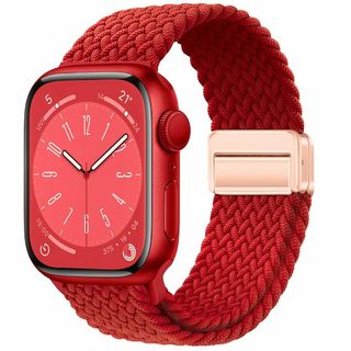 【サイズ:49mm/45mm/44mm/42mm_色:レッド】Apple wat(その他)