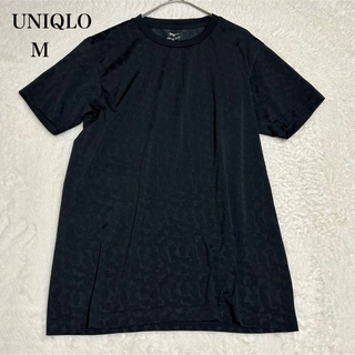 ユニクロ(UNIQLO)のUNIQLOユニクロ 半袖Tシャツ　ブラック　サイズM  メッシュ素材(Tシャツ/カットソー(半袖/袖なし))