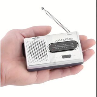 ポータブルラジオ　ポケットラジオ　AM FM  緊急時　防災　新品(ラジオ)