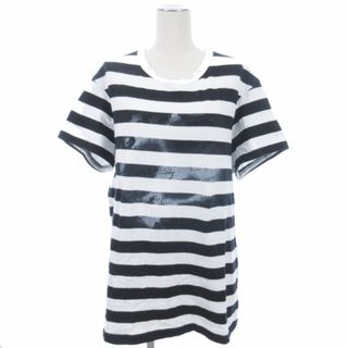 Yohji Yamamoto - ヨウジヤマモト Tシャツ カットソー 半袖 ボーダー ホワイト系 2