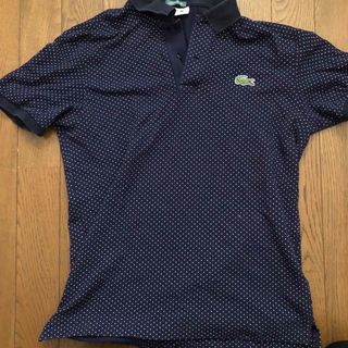 ポロシャツ　ドット　ラコステ　LACOSTE