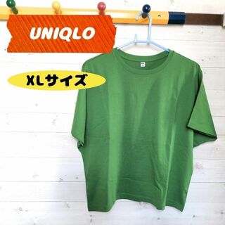 ユニクロ　Ｔシャツ　ＸＬサイズ　グリーン　春夏　レディース　美品(Tシャツ(半袖/袖なし))