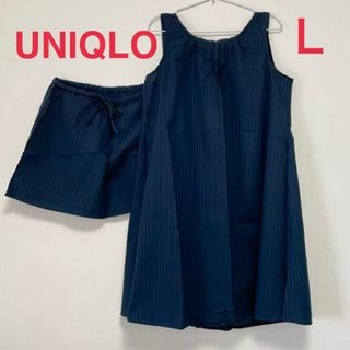 ユニクロ(UNIQLO)のユニクロ　ノースリーブ チュニックワンピ ショートパンツ セット L(ルームウェア)