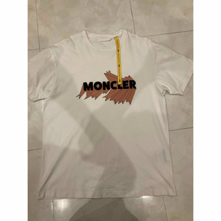 モンクレール(MONCLER)のサイズL】モンクレール   MONCLER 半袖Tシャツ　白　ホワイト 1952(Tシャツ/カットソー(半袖/袖なし))