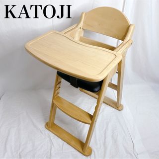 KATOJI - 【美品】カトージ 木製 ハイチェア  ベビーチェア クッション