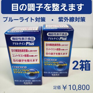 トキワヤクヒンコウギョウ(TOKIWA Pharmaceutical)の目の調子を整えます　アイルテインPlus　2箱　ブルーライト対策・紫外線対策に(その他)