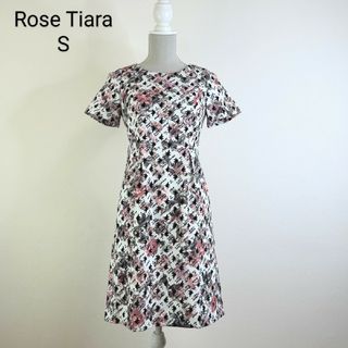 Rose Tiara - ローズティアラ ワンピース花柄フロッキー生地