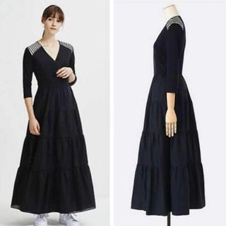 ボーダーズアットバルコニー(BORDERS at BALCONY)のBORDERS at BALCONY BALLERINA MAXI DRESS(ロングワンピース/マキシワンピース)