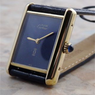 カルティエ(Cartier)のマスト ドゥ カルティエ マストタンク LM ラピス(腕時計(アナログ))