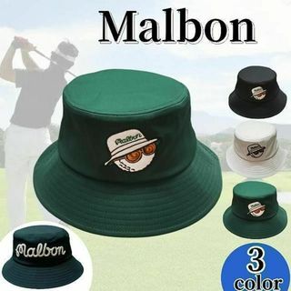 ゴルフ バケットハット Malbon マルボン ハット 緑色 【最新モデル】