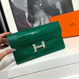 エルメス(Hermes)のHERMES エルメス コンスタンスロング アリゲーター リセ(財布)