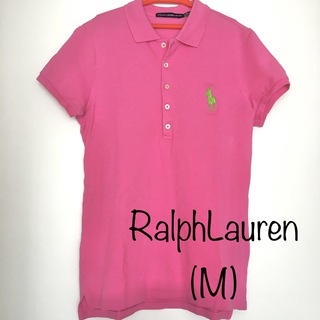 ラルフローレン(Ralph Lauren)のラルフローレン ピンク系 ポロシャツ M(シャツ/ブラウス(半袖/袖なし))