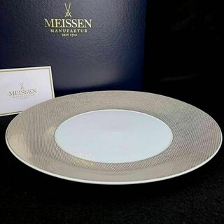 マイセン(MEISSEN)の●未使用 ◆ マイセン　コスモポリタン　ゴールド　プレート　箱つき　大皿　1枚(食器)