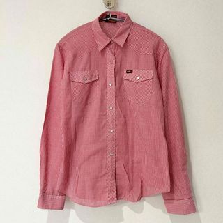 【超美品】Lee ワイシャツ シャツ 赤 チェック