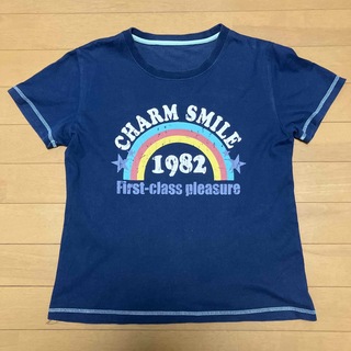 Tシャツ　ネイビー　CHARM SMILE   160(Tシャツ/カットソー)