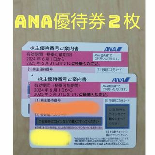 【最新】ANA全日空優待券　２枚セット