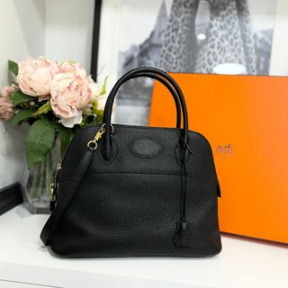 エルメス(Hermes)のHERMES エルメス ボリード31 トリヨンクレマンス ブラック(ハンドバッグ)