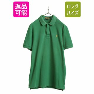 ラルフローレン(Ralph Lauren)のラグビー ラルフローレン 鹿の子 半袖 ポロシャツ メンズ M / 古着 ポロ RUGBY ラガーシャツ タイプ ラグビー 半袖シャツ スカル 刺繍 髑髏(ポロシャツ)