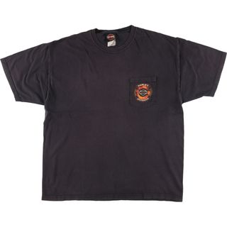 ハーレーダビッドソン(Harley Davidson)の古着 00年代 ハーレーダビッドソン Harley-Davidson モーターサイクル バイクTシャツ USA製 メンズXL /eaa432663(Tシャツ/カットソー(半袖/袖なし))