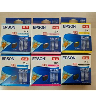 エプソン(EPSON)のエプソン 純正 インクカートリッジ カメ  6色　増量(PC周辺機器)