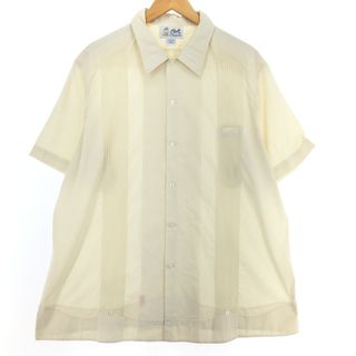 古着 GUAYABERAS 半袖 メキシカンシャツ キューバシャツ メンズXL /eaa452544(シャツ)