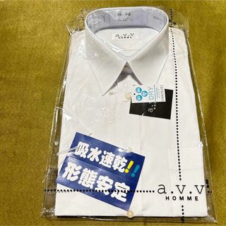 アーヴェヴェ(a.v.v)のa.v.v HOMME 半袖　Yシャツ　襟周り39 M相当　ビジネス　学校に(シャツ)