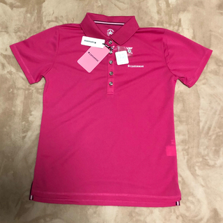 コンバース(CONVERSE)の新品 converse コンバース M 半袖 ポロシャツ シャツ ピンク ボタン(ポロシャツ)