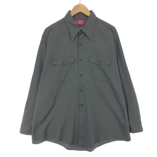 ディッキーズ(Dickies)の古着 90年代 ディッキーズ Dickies 長袖 ワークシャツ USA製 /eaa450745(シャツ)