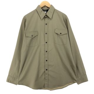 古着 80年代 オシュコシュ Osh kosh 長袖 ワークシャツ USA製 メンズL ヴィンテージ /eaa450747