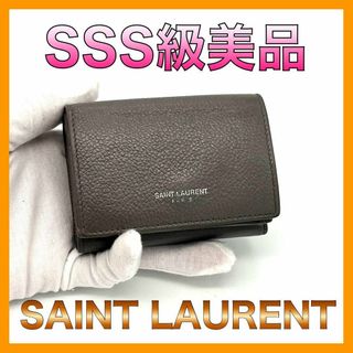 サンローラン(Saint Laurent)のイブサンローラン  三つ折りミニ財布 タイニーウォレット(財布)