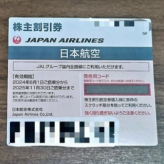 ジャル(ニホンコウクウ)(JAL(日本航空))のJAL 株主優待 割引券(その他)
