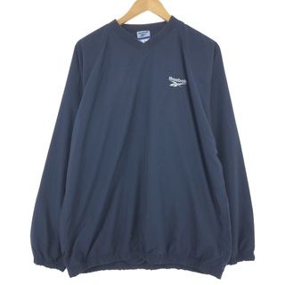 リーボック(Reebok)の古着 00年代 リーボック Reebok Vネック ウォームアッププルオーバー メンズL /eaa451567(ナイロンジャケット)