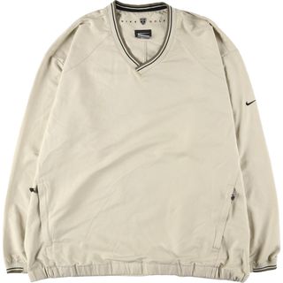 ナイキ(NIKE)の古着 ビッグサイズ 00年代 ナイキ NIKE GOLF ゴルフ Vネック ウォームアッププルオーバー メンズXXXL /eaa451568(ナイロンジャケット)