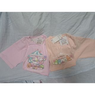 ユニクロ(UNIQLO)の2枚セットすみっコぐらしTシャツ ユニクロ(Tシャツ(半袖/袖なし))