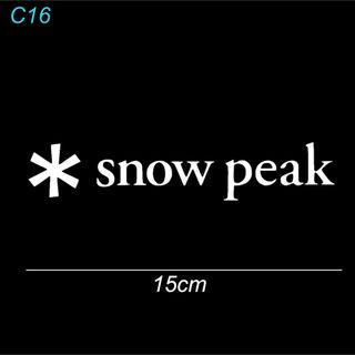 C16.Snow Peak カッティングステッカー　文字切り抜きタイプ