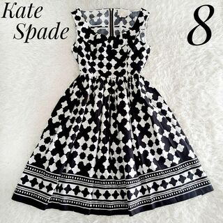 kate spade new york - ケイトスペード 美品✨ランタンプリントワンピース ノースリーブドレス大きいサイズ