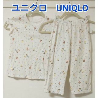 UNIQLO - UNIQLO　ユニクロ　パジャマ　上下　セット　半袖　女の子　120　マーメイド