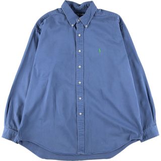 ラルフローレン(Ralph Lauren)の古着 ラルフローレン POLO by Ralph Lauren BLAIRE 長袖 ボタンダウンシャツ メンズXL /eaa450485(シャツ)