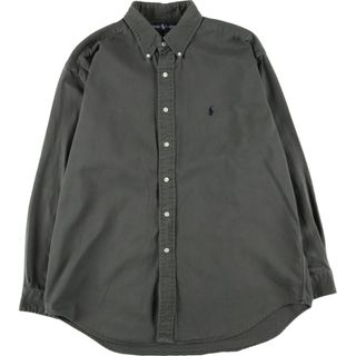 ラルフローレン(Ralph Lauren)の古着 ラルフローレン POLO by Ralph Lauren BLAKE 長袖 ボタンダウンシャツ メンズXL /eaa450487(シャツ)