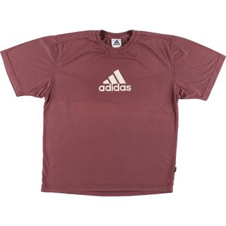 アディダス(adidas)の古着 00年代 アディダス adidas ロゴプリントTシャツ メンズL /eaa451227(Tシャツ/カットソー(半袖/袖なし))