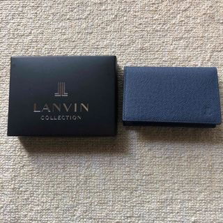 LANVIN COLLECTION - 【未使用】LANVIN Collection名刺入れ ブルー メンズ