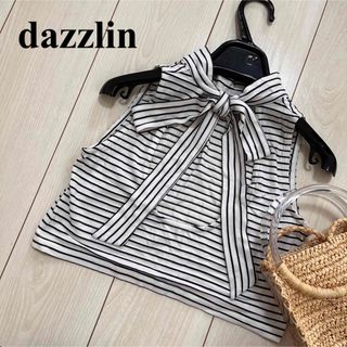 ダズリン(dazzlin)のdazzlin 美品　ショート丈　背中開き　バックリボン　トップス　タンクトップ(タンクトップ)